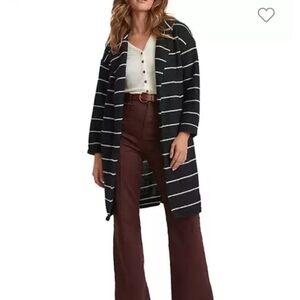 Marine Layer NWT Birdseye Coat Real Black Size S